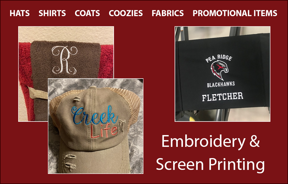 Thread Slingers - Embroidery and Screen Printing in Pea Ridge, Arkansas